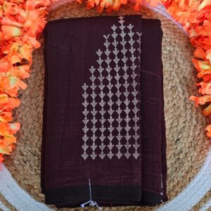Vichithra Silk Sarees - Coffee Brown