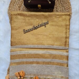 Khadi Linen Saree - Suvarna