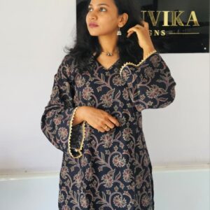 Pakisthani Short Kurti - Black