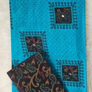 Box Print Cotton Sarees With Printed Blouse