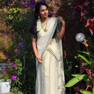 Kerala Traditional Set Mundu (2 pieces – Mundu & Neriyathu)