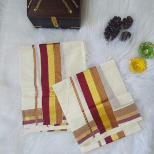 Gold and Maroon Set and Mund