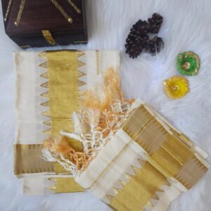 Temple border Kerala Set Mund