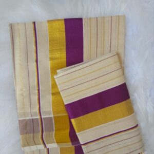 Wine Kerala Set Saree